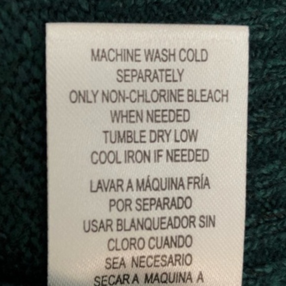 NWT Weatherproof Vintage Fair Isle Sweater forest Green SZ L flattering - Picture 4 of 6